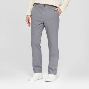 Goodfellow & Co Men's Mid Rise Straight Leg Slim S Thundering Gray
